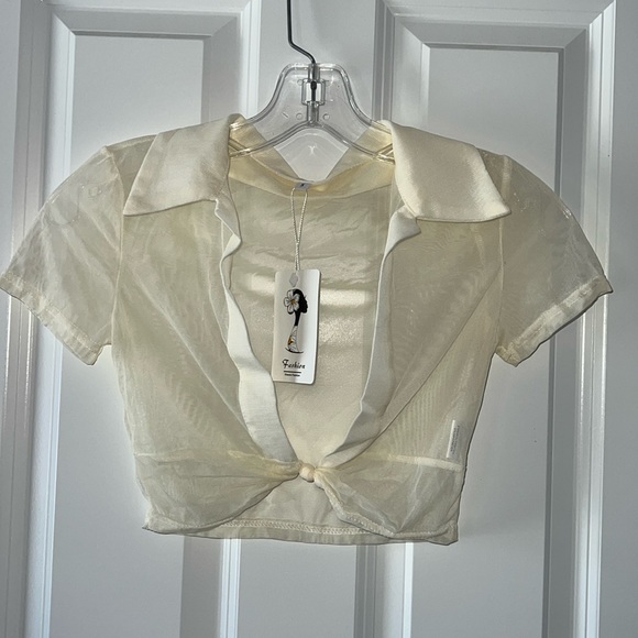 Tops - NWT Sheer Top - S